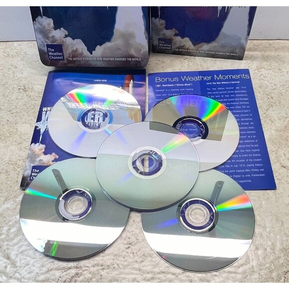 The Weather Channel When Weather Changed History 5 DVD Box Set Tin Box 2009 - Picture 5 of 10